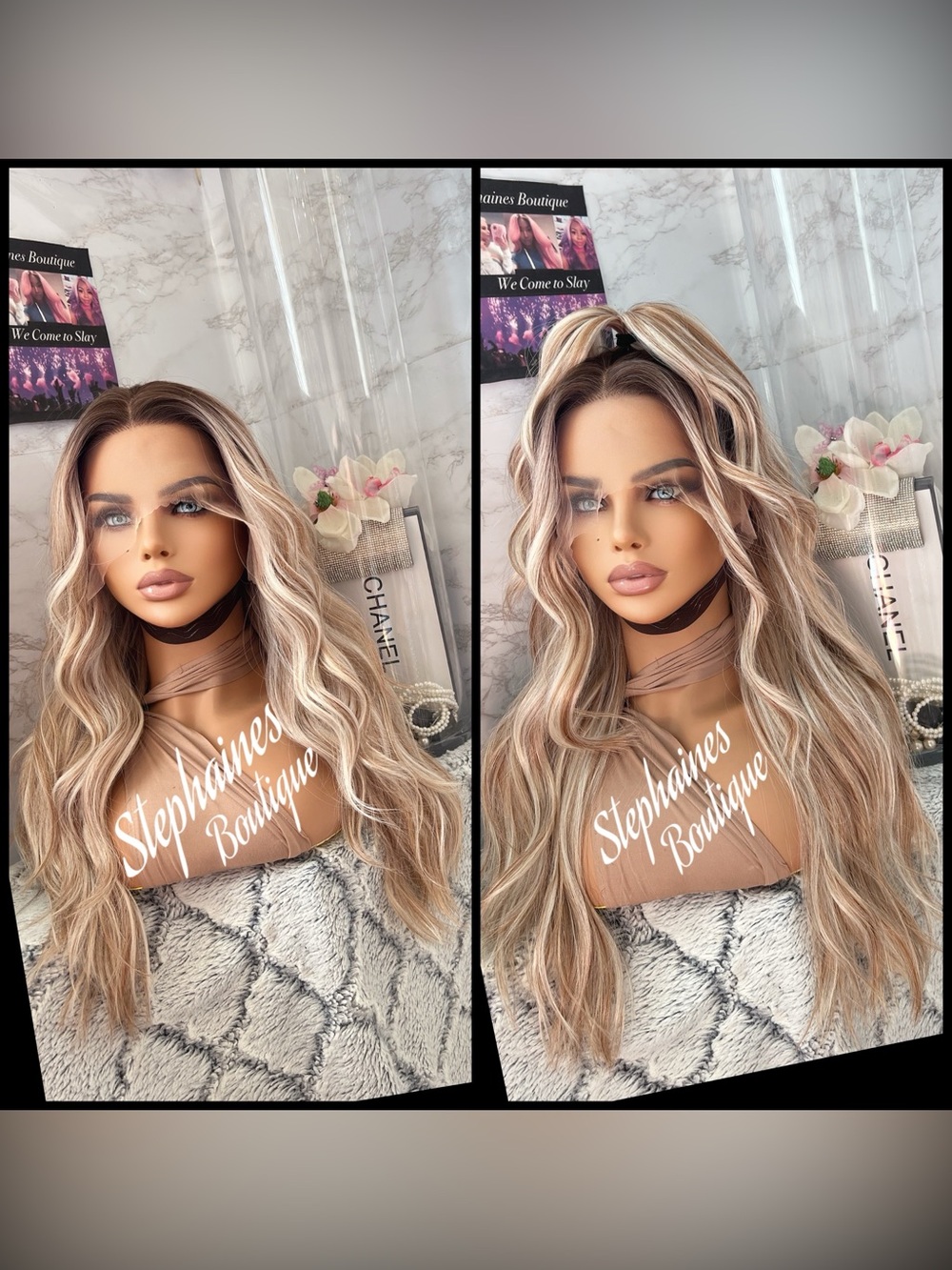 Human Hair Blended Lace Front Wig